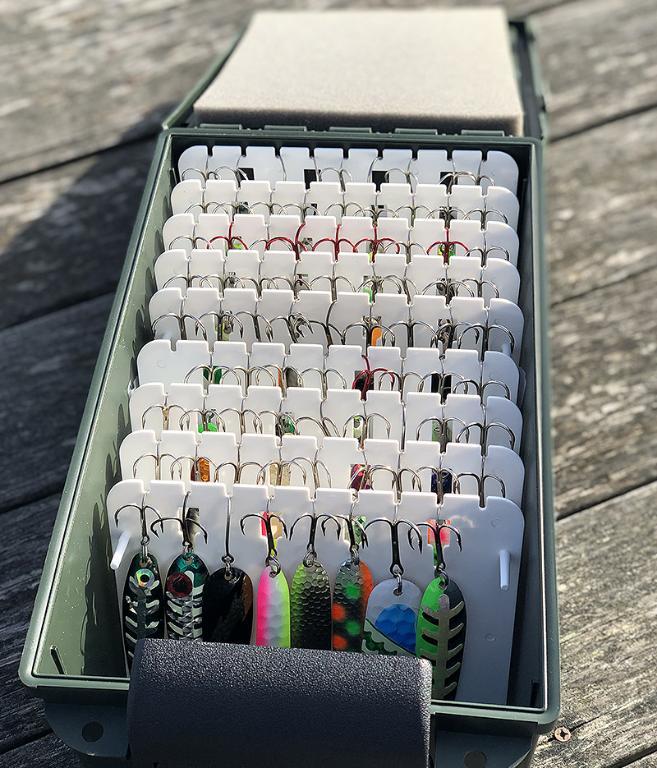 The SpoonCrank Tackle Box provides Tangle-free Lure Access - Share the  Outdoors